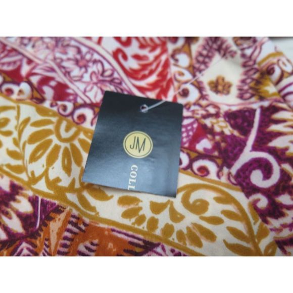 JM Collection 100136387MS Women's Sz M Real Red Holiday Romance V-Neck Blouse - Picture 8 of 8